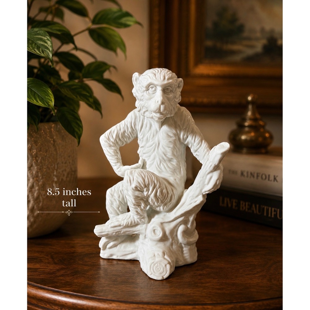 Serv Ware Rubel Japan Blanc‎ de Chine Monkey 8.5 in Porcelain